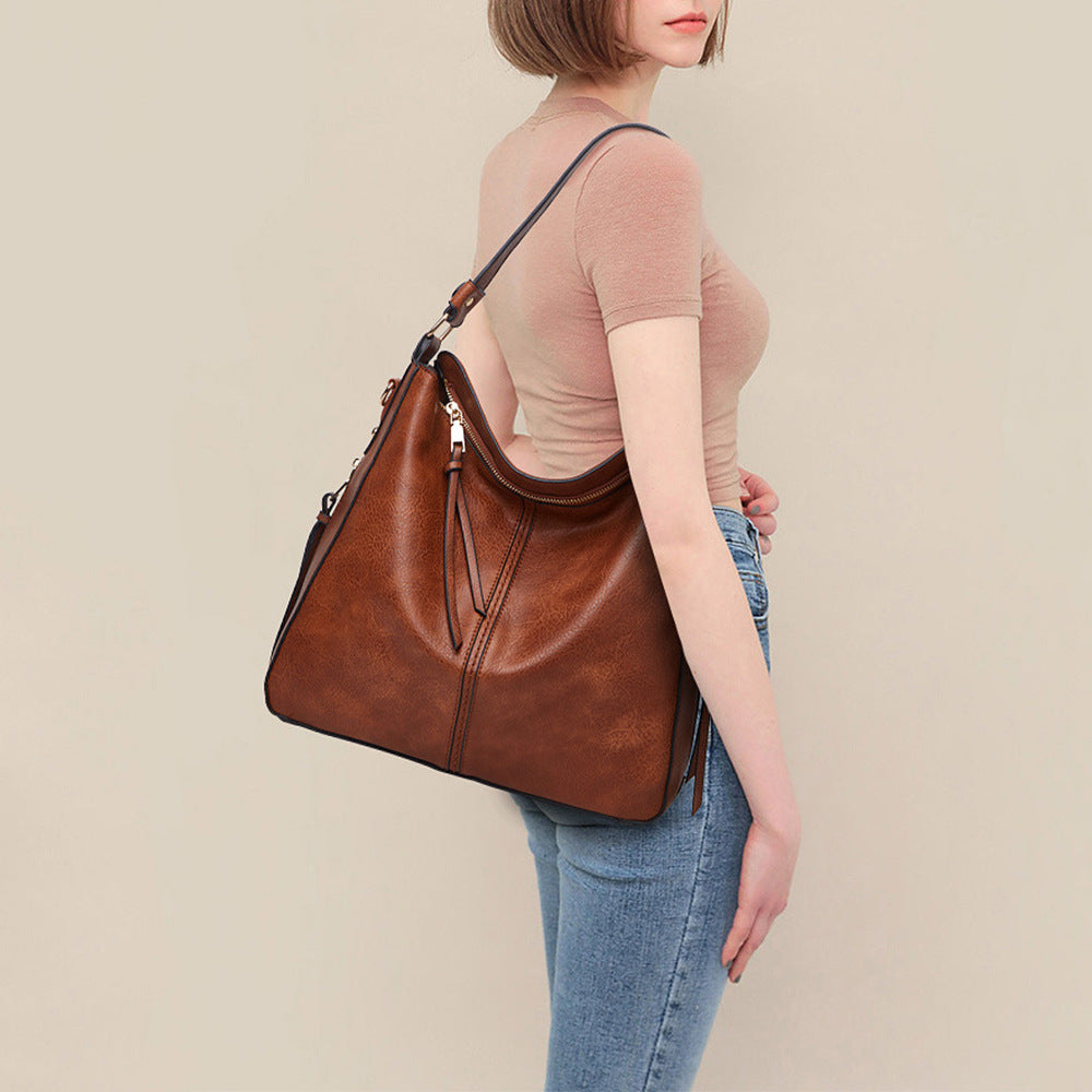 Luxury Ladies Zipper Tote Handbag - ModishWorld