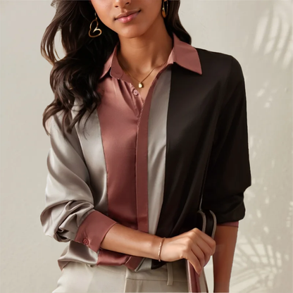 Classic Feminine Stripe Business Shirt - ModishWorld