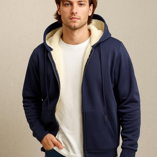 Classic Men's Zip Hoodie – Simple Everyday Style - Modish World