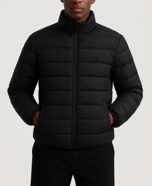 City Style Men's Puffer Coat – Slim Fit Streetwear Jacket - Modish World