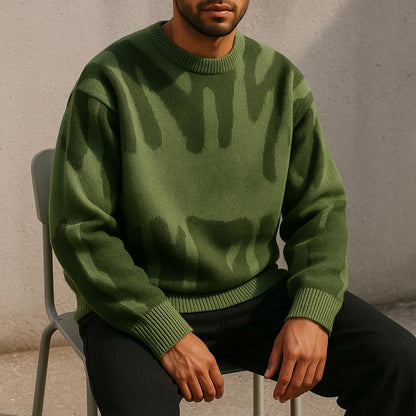 Big and Tall Graphic Crew Neck Sweater