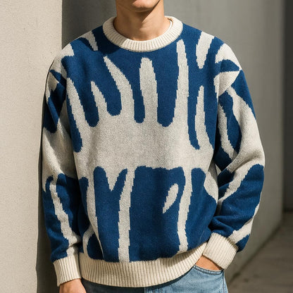 Big and Tall Graphic Crew Neck Sweater