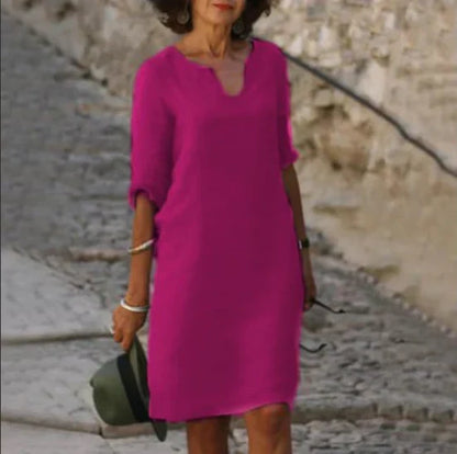 Women's Casual V-Neck Mini Summer Dress