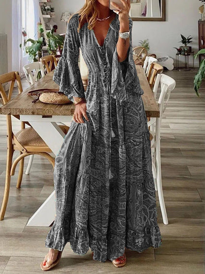 Free Spirited Floral Long Maxi Dress for Women