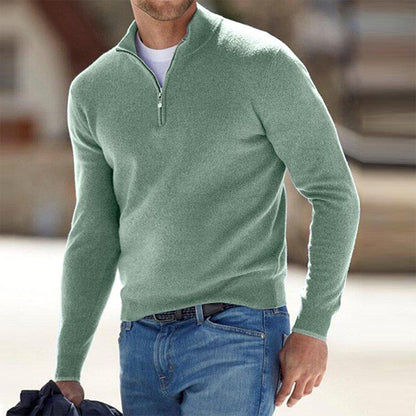 Men's Sweater - Quarter Zip Fleece Pullover