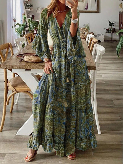 Free Spirited Floral Long Maxi Dress for Women