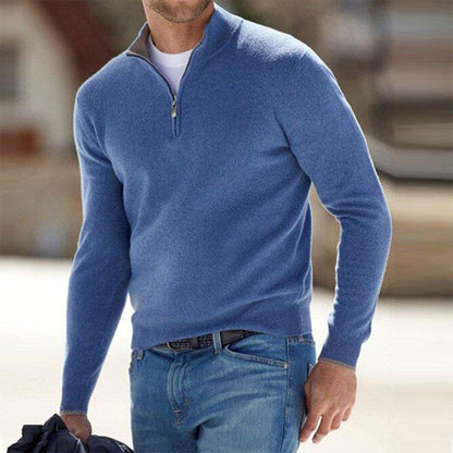 Men's Sweater - Quarter Zip Fleece Pullover