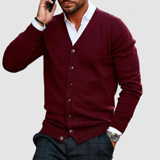 Warm Men's Wool Winter Sweater Cardigan - ModishWorld