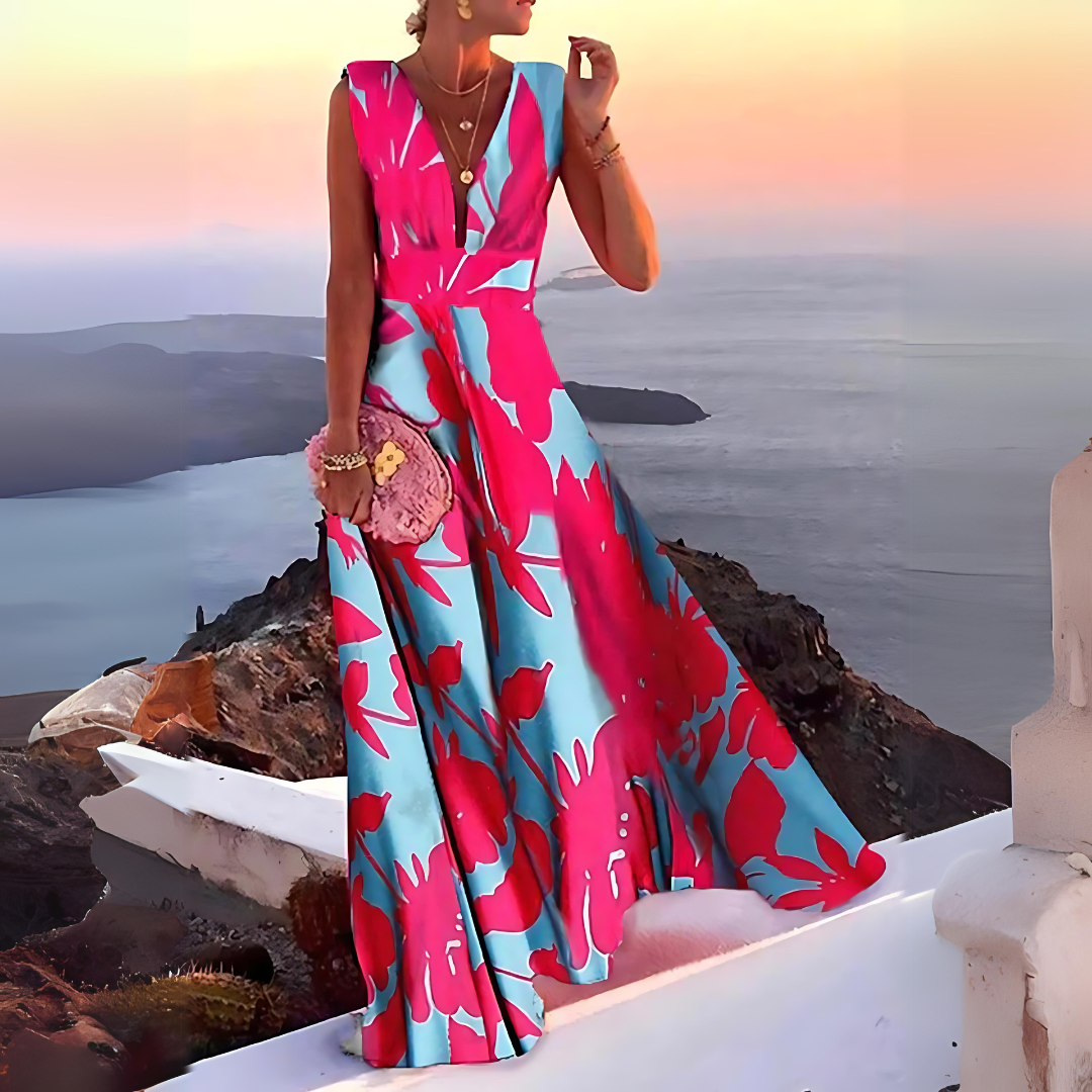 Stylish Summer Floral Women's Dress