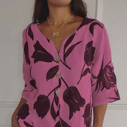 Lightweight Summer Women's Cotton Blouse - ModishWorld