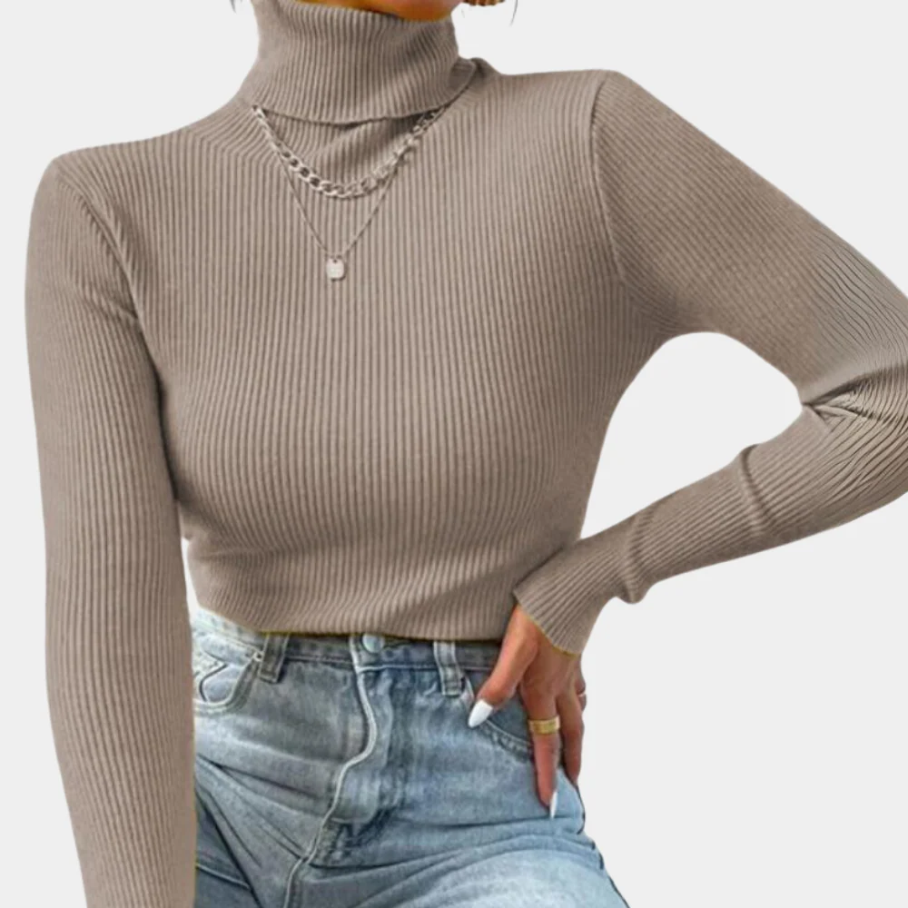 Women's Crew Neck Sweater - Soft with Long Sleeves