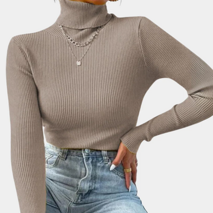 Women's Crew Neck Sweater - Soft with Long Sleeves