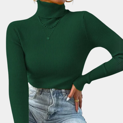 Women's Crew Neck Sweater - Soft with Long Sleeves