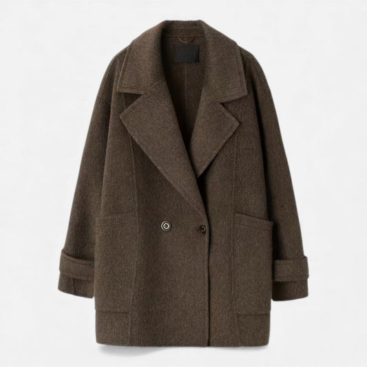 Warm Women's Alpaca Wool Winter Parka Coat - Modish World