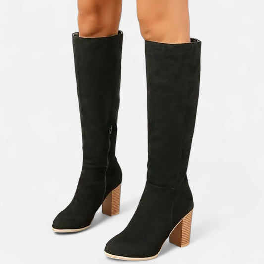 Classic Tall Riding Boots - Brown Leather Elegance - Modish World