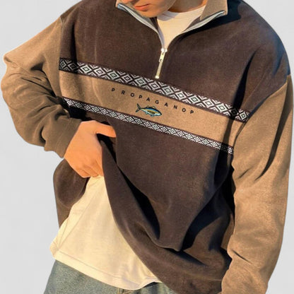 Stylish Solid Color Men's Sweater