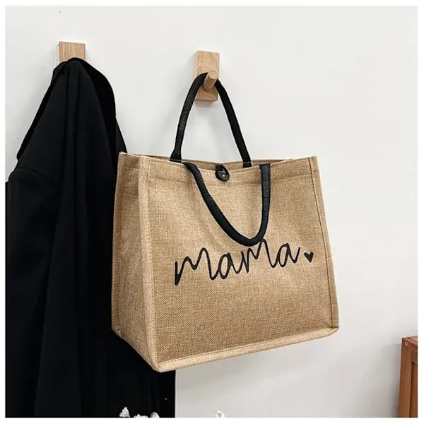 Large Mom Tote Bag - Practical Daily Carryall - ModishWorld