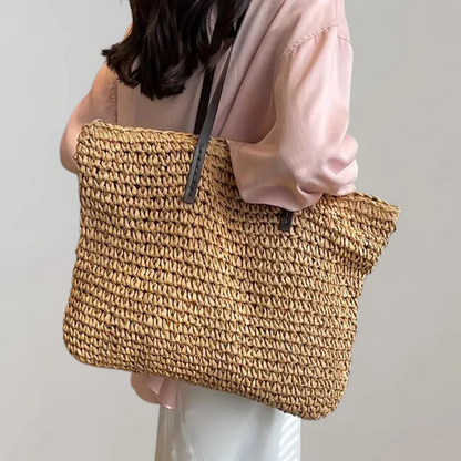 Large Natural Fiber Beach Shopping Bag