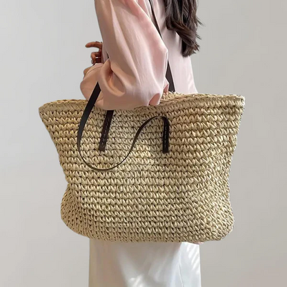 Large Natural Fiber Beach Shopping Bag