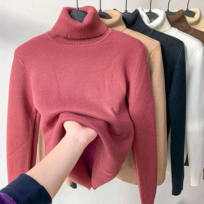 Soft Women's Crew Neck Sweater - Fleece Lined