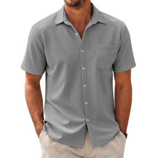 Comfortable Mens Summer Short Sleeve Shirt - ModishWorld