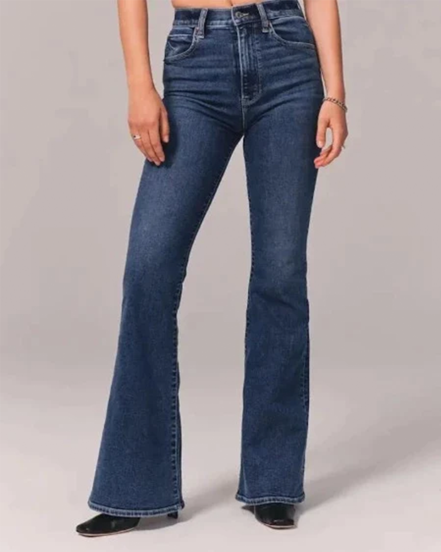 High-Waisted Wide Leg Women's Flare Jeans