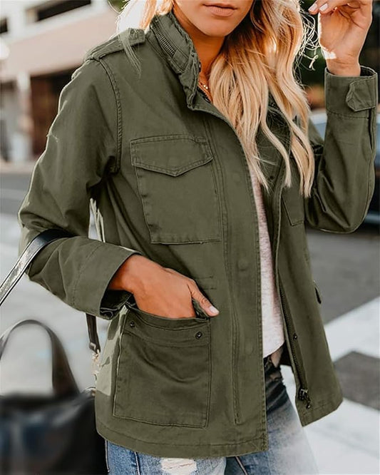 Chic Ladies' Water-Resistant Zip Jacket - ModishWorld