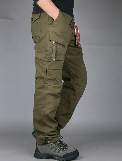Men's Classic Cargo Pants - Straight Leg Style