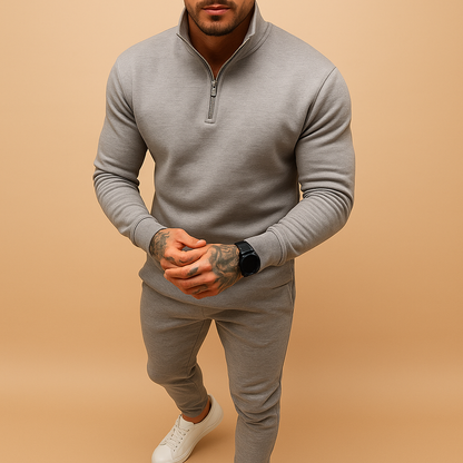 Athletic Sportswear Tracksuit Set with Jogger Pants