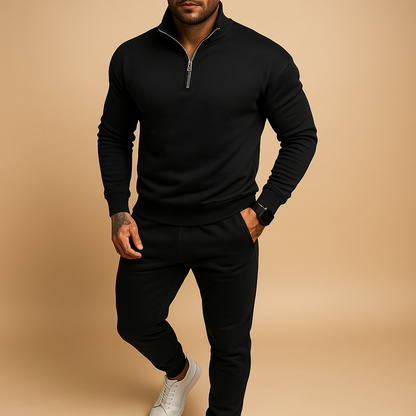 Athletic Sportswear Tracksuit Set with Jogger Pants