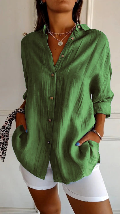 Chic Ruffled Ladies Blouse