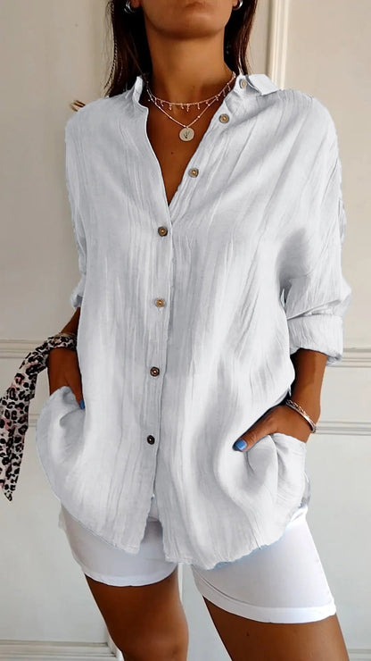 Chic Ruffled Ladies Blouse