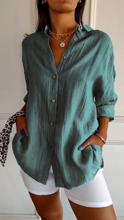 Chic Ruffled Ladies Blouse