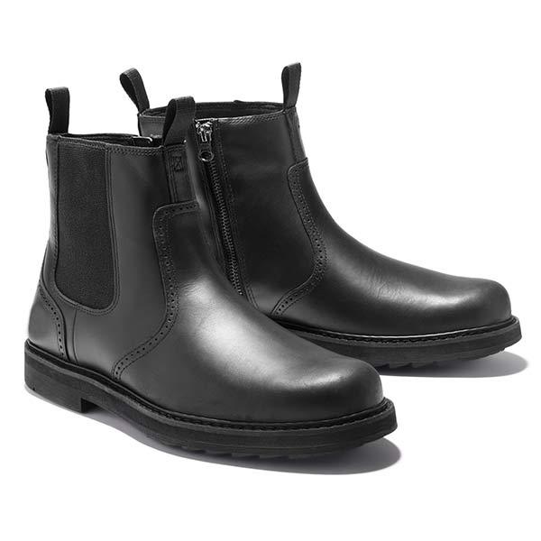 Men's Slip On Ankle Boots with Easy Pull Tabs