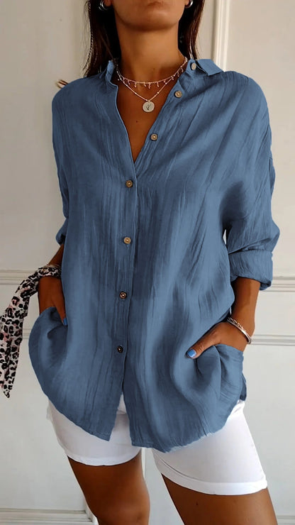 Chic Ruffled Ladies Blouse
