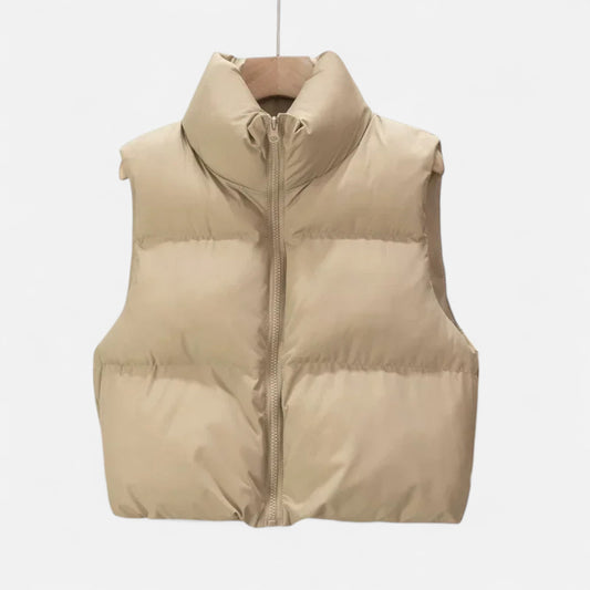 Chic Ladies High Waist Winter Puffer Vest - Modish World