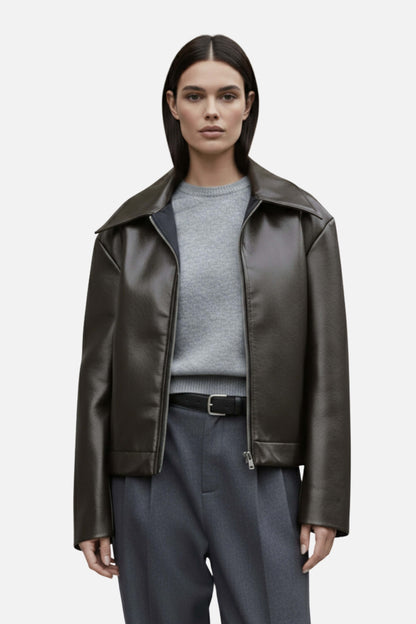 Classic Women's Genuine Leather Jacket