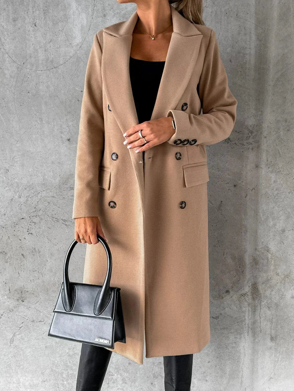 Classic Double Breasted Winter Coat - ModishWorld