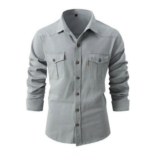 Classic Relaxed Fit Cotton Shirt – Men's Comfortable Button Down - Modish World