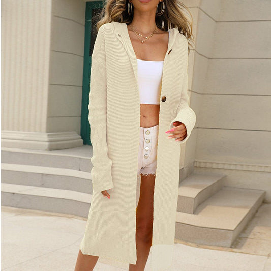 Women's Hooded Sweater Jacket - ModishWorld