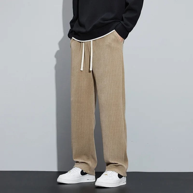 Relaxed Fit Corduroy Mens Jogger Pants