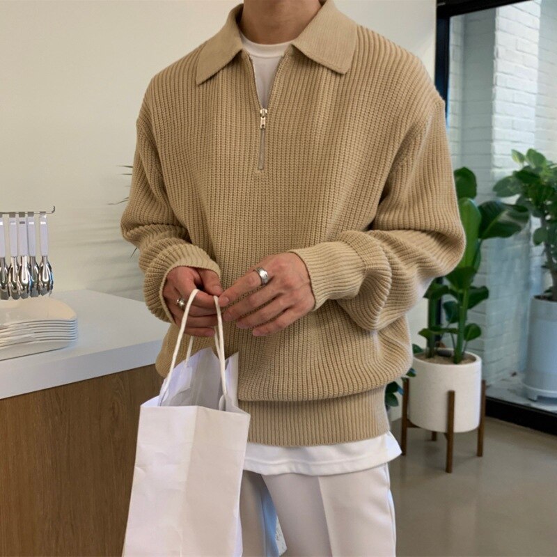 Relaxed Fit Crew Neck Mens Sweatshirt