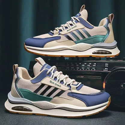 Men's Running Shoes - Breathable Lace Up Sneakers - ModishWorld