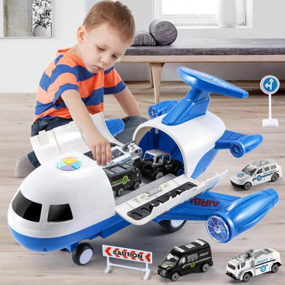 Big Plane Playset with Building Trucks - ModishWorld