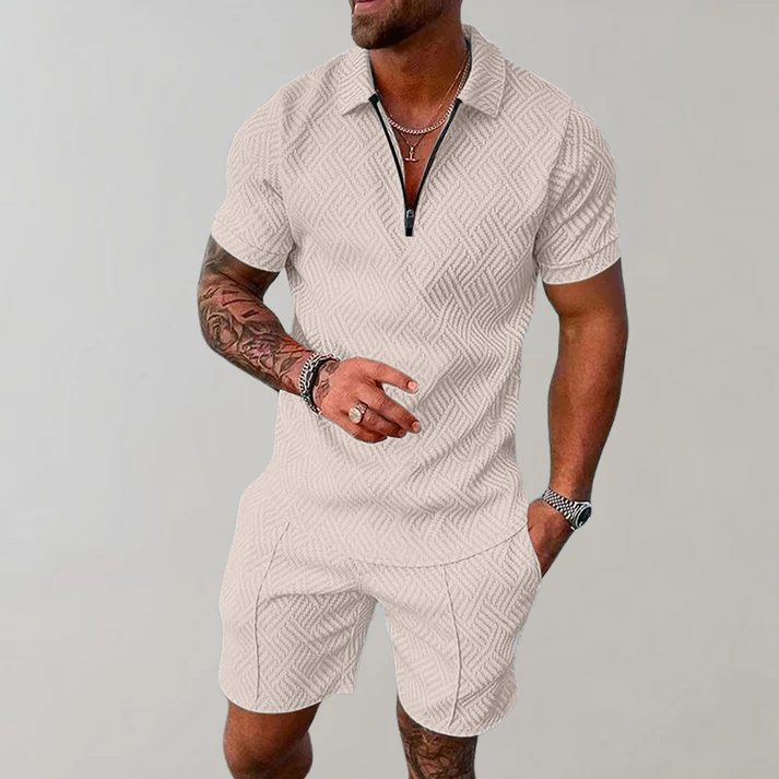 Comfortable Mens Polo Shirt and Short Combo