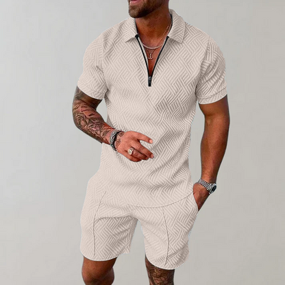 Comfortable Mens Polo Shirt and Short Combo