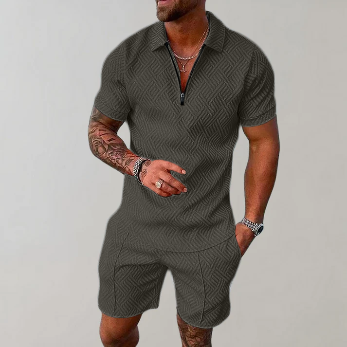 Comfortable Mens Polo Shirt and Short Combo