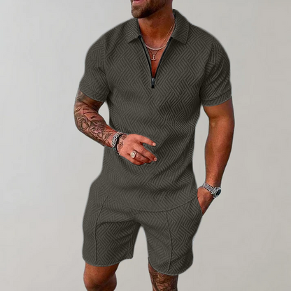 Comfortable Mens Polo Shirt and Short Combo