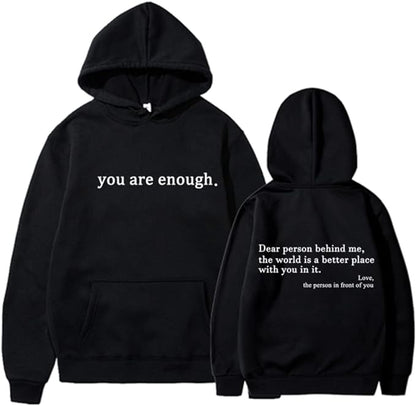 Casual Hooded Sweatshirt - Fun Graphic with Pouch Pocket