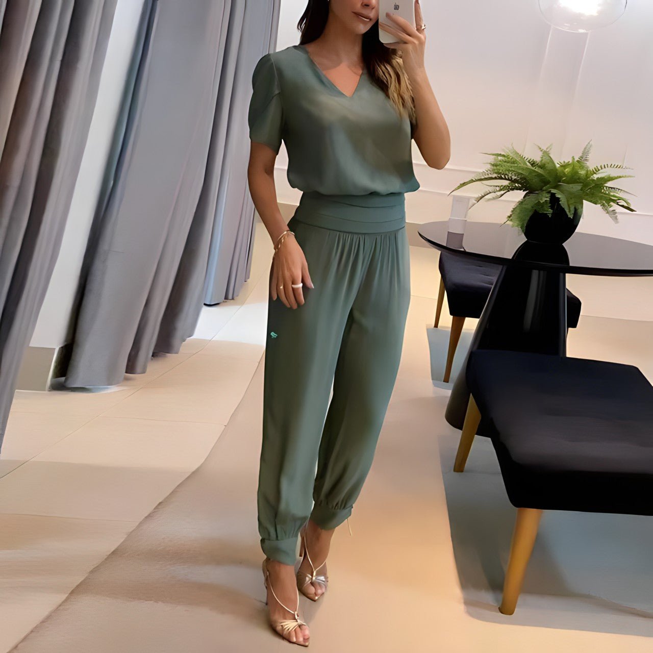Elegant Ladies Pant Suit Outfit